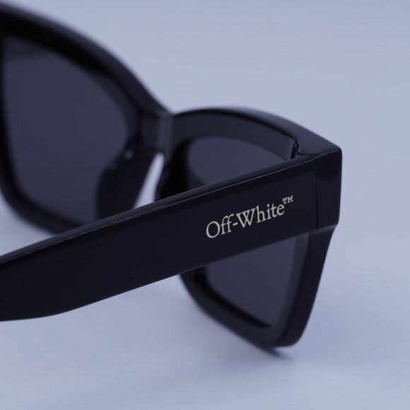 Off-White OERI110 CINCINNATI 1307 Sunglasses Black Cat Eye Frame, Grey Lenses main image 7